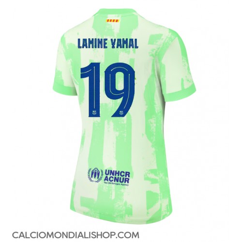 Maglie da calcio Barcelona Lamine Yamal #19 Terza Maglia Femminile 2024-25 Manica Corta